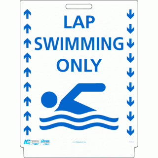 Pavement Sign - Lap Swimming Only